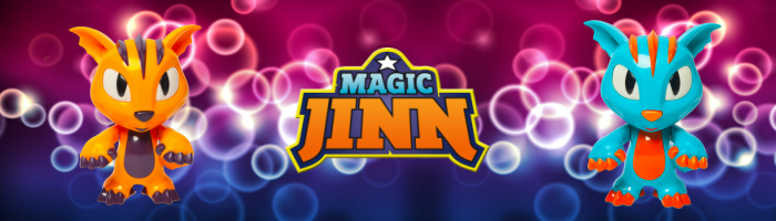 Magic Jinn v modré i oranžové barvě 